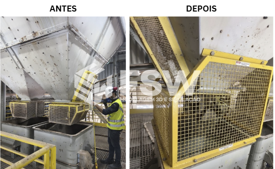 Fechamento de máquinas e equipamentos para impedir acesso às partes móveis — registro 10