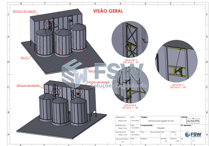 Projeto especial para SILO de armazenamento — 2