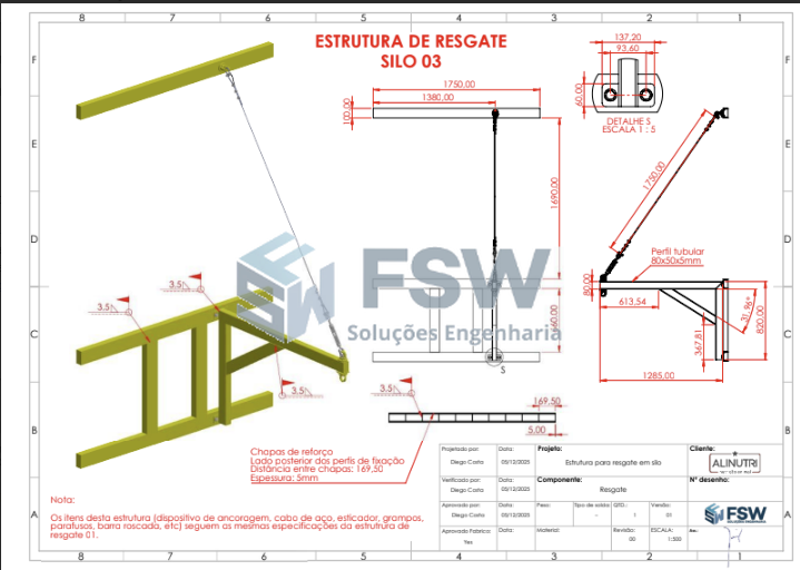 Projeto especial para SILO de armazenamento — 4