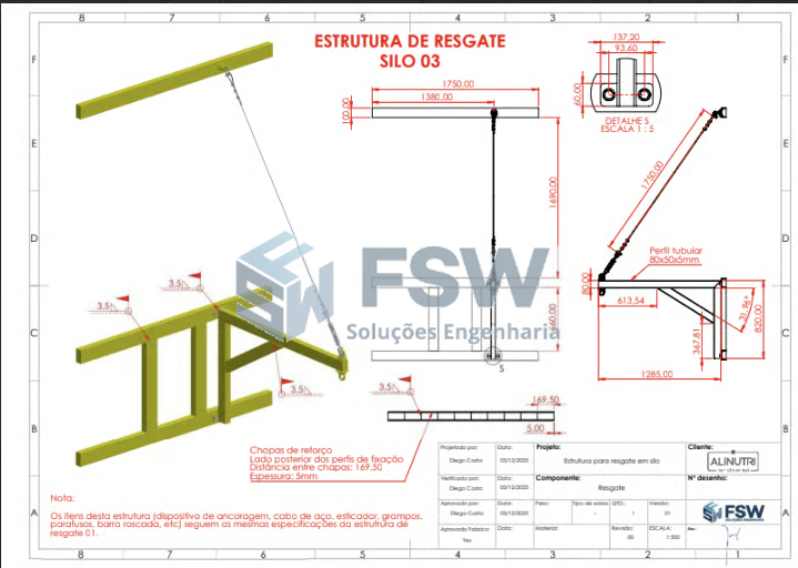 Projeto especial para SILO de armazenamento — 6